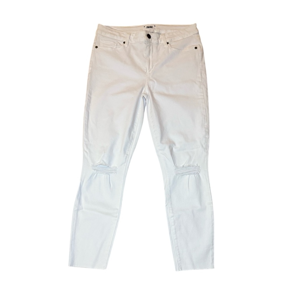 Paige Verdugo Crop white jeans size 31